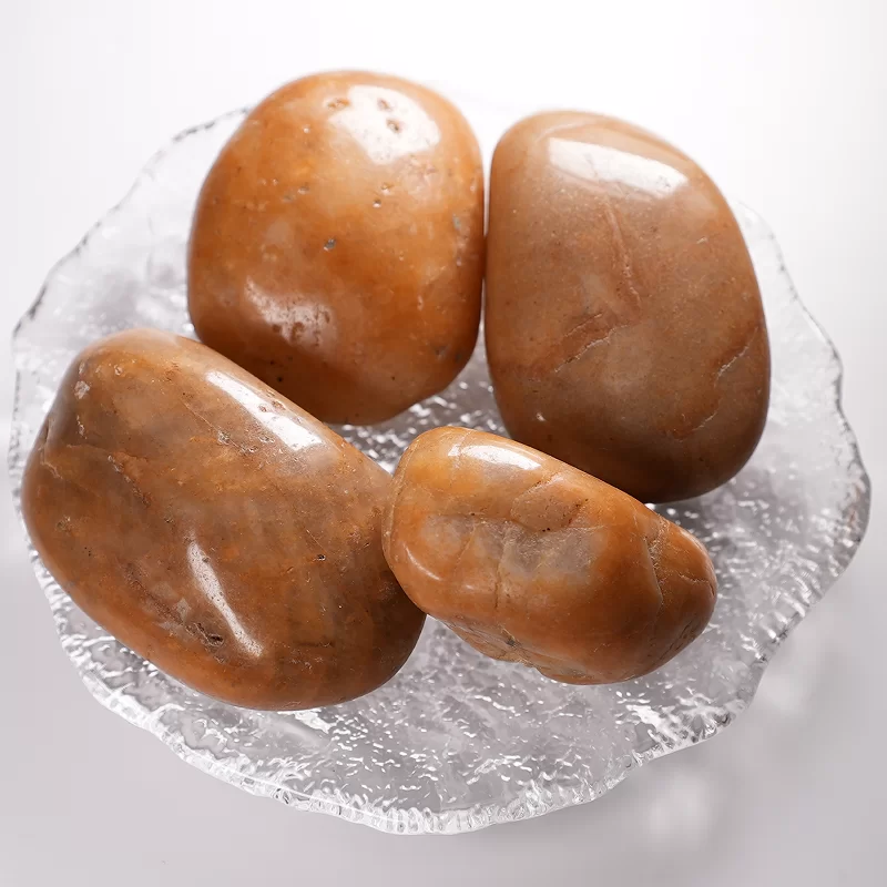 Pedras naturais coloridas/brancas/pretas/amarelas para paisagismo de parques