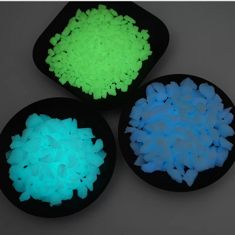 Piso de pavimentação de pedra luminosa colorida artificial