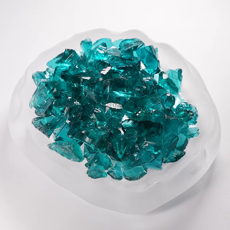 Areia de vidro colorida para terraço