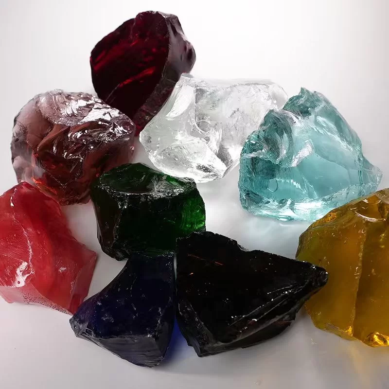 Areia de vidro colorida para terraço