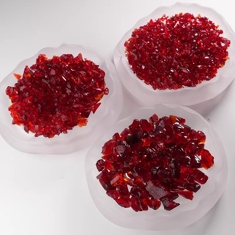 Areia de vidro colorida para terraço